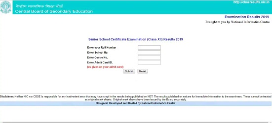 cbse 12th board result
